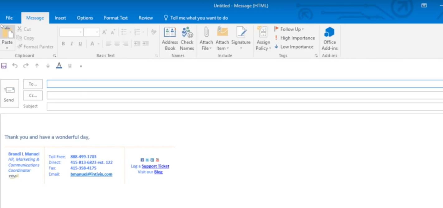 how to create your signature in outlook 365